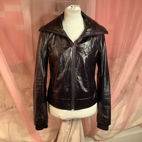 Alice + Olivia Jackets & Blazers - Alice + Olivia Patent Leather Jacket
